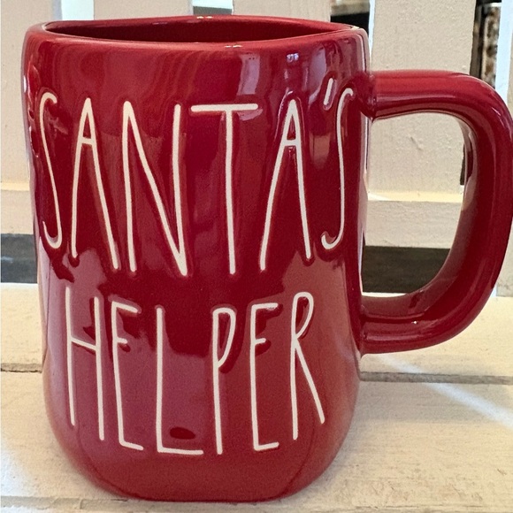 Rae Dunn Red Santa's Helper Mug - Picture 1 of 3